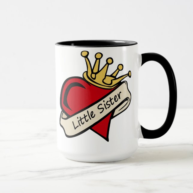 Little Sister Heart Tattoo Mug (Right)