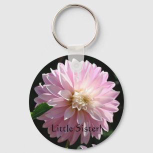 Little Sister! key chain Pink Dahlia Flowers Flora