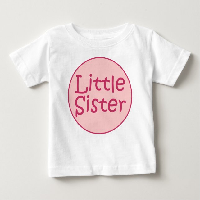 Little Sister Long Sleeve Baby T-Shirt (Front)