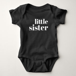 Little Sister Matching Sibling Family Baby Bodysuit