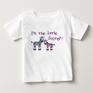 Little Sister (of a big brother) Zebra t-shirt