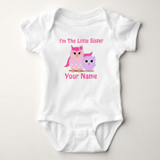 Little Sister Owl Personalised T Shirt