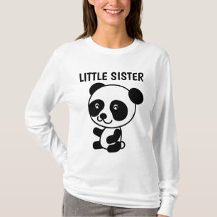 LITTLE SISTER Panda Bear T-shirts