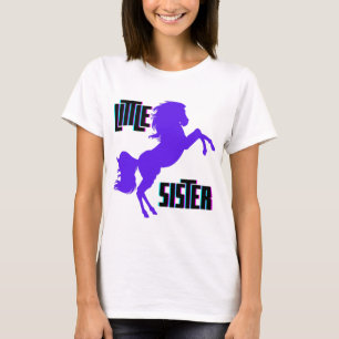 Little Sister Purple Pony T-Shirt