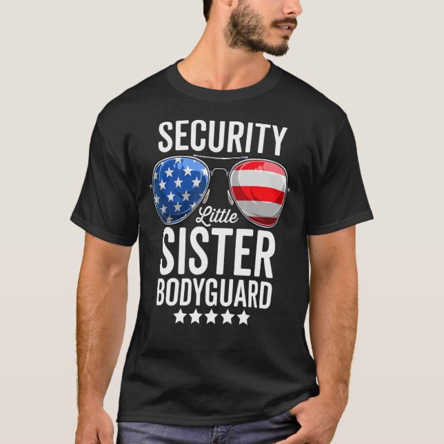 Little Sister Security   Big Brother Security T-Shirt (Front)