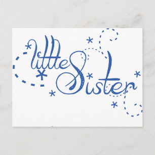 Little Sister Swirls Postcard