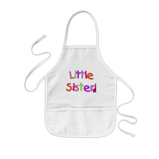 Little Sister T-shirts and Gifts Kids Apron (Front)