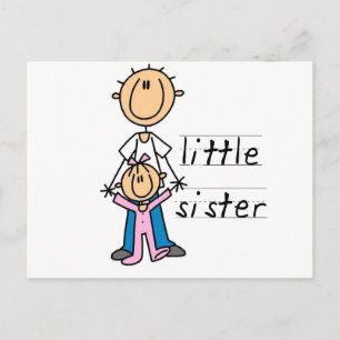 Little Sister with Big Brother T-shirts and Gifts Postcard