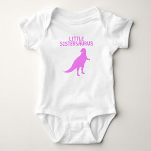 Little Sistersaurus Baby Bodysuit