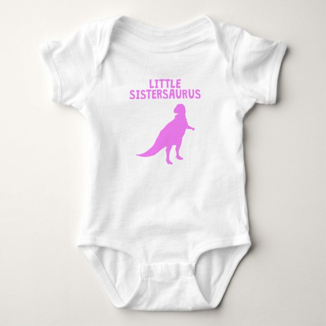 Little Sistersaurus Baby Bodysuit (Front)