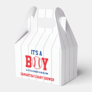 Little Slugger Baseball Boy Baby Shower Favour Box