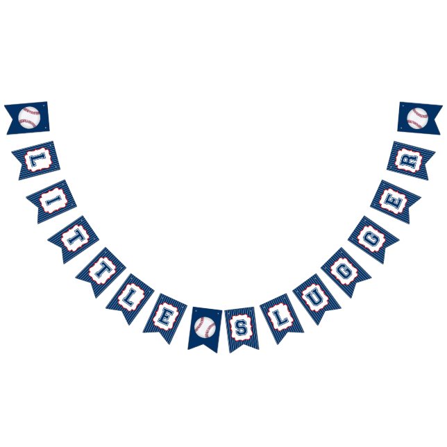 Little Slugger Baseball Party Bunting Flag (All)