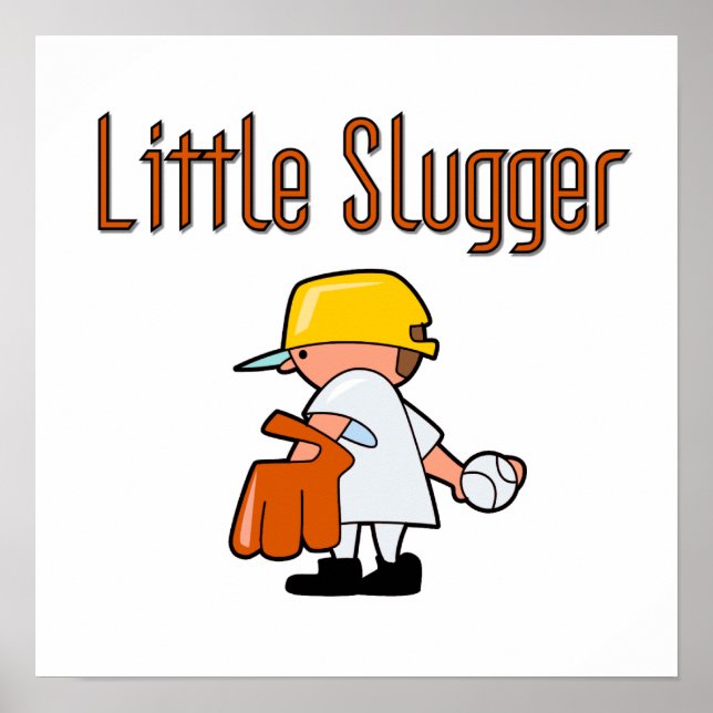 Little Slugger Baseball T-shirts and Gifts Poster (Front)