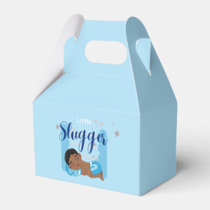 Little slugger boy baby  favour box