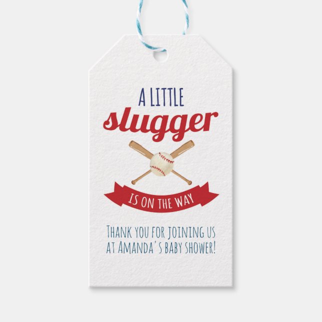 Little Slugger Favour Tag (Front)