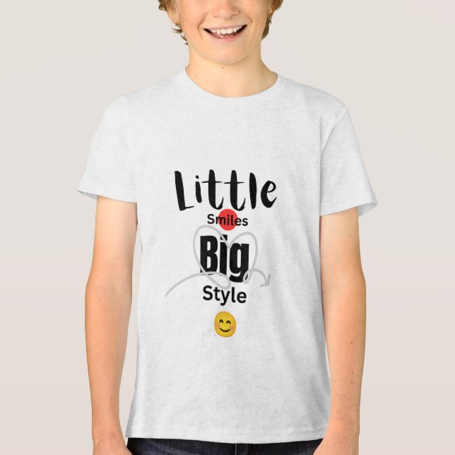 Little Smile Big Style Kids Tee # kids t shirt (Front)