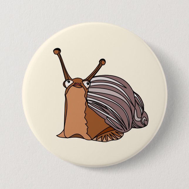 Little Snail Button - Your Colour - Text (Front)