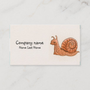Little snail Personal Business Card Template.