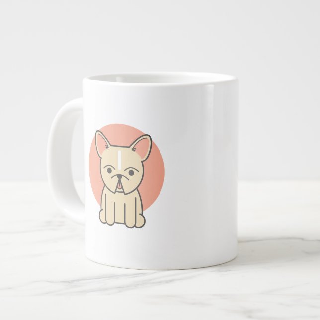 Little Snortles, Cream Large Coffee Mug (Front Left)