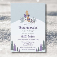 Little Snowboarder Mountain Baby Shower