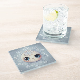 Little Snowflake 1 Glass Coaster