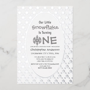 Little Snowflake 1st Birthday