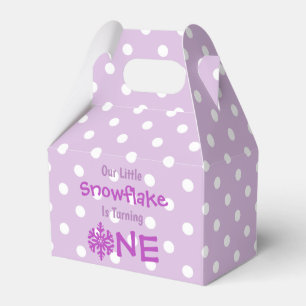 Little Snowflake 1st Birthday Favour Box