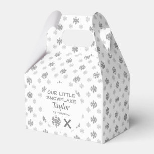 Little Snowflake Any Age Birthday Favour Box
