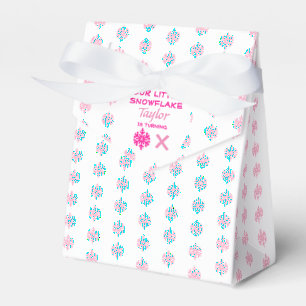 Little Snowflake Any Age Birthday Favour Box