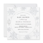 Little Snowflake Baby Shower Invitation