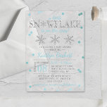 Little Snowflake Boys Winter Baby Shower Acrylic Invitations<br><div class="desc">Celebrate in style with these cute and very trendy baby shower acrylic invitations. The design is easy to personalise with your own wording and your family and friends will be thrilled when they receive these fabulous party invites. Matching items can be found in the collection.</div>