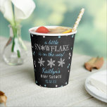 Little Snowflake Boys Winter Baby Shower Paper Cups<br><div class="desc">These paper cups are perfect for anyone having a baby shower this Christmas time. This design is easy to personalise with your special event wording and your guests will be thrilled when they see these fabulous paper cups. Matching items can be found in the collection.</div>