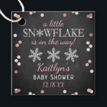Little Snowflake Girls Winter Baby Shower<br><div class="desc">Celebrate in style with these cute and very trendy baby shower favour tags. This design is easy to personalise with your special event wording and your guests will be thrilled when they see these fabulous tags.</div>