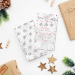 Little Snowflake Girls Winter Baby Shower Diaper Enclosure Card<br><div class="desc">These diaper raffle tickets are perfect for anyone having a baby shower this Christmas time. Simply include these tickets when you send out your matching baby shower invitations, your guests can then fill out their name and bring a pack of diapers (any size) along to the baby shower. As an...</div>