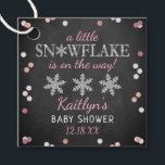 Little Snowflake Girls Winter Baby Shower Favour Tags<br><div class="desc">Celebrate in style with these cute and very trendy baby shower favour tags. This design is easy to personalise with your special event wording and your guests will be thrilled when they see these fabulous tags.</div>
