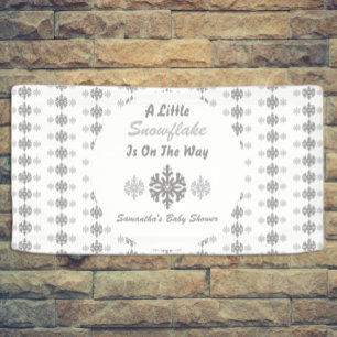 Little Snowflake On The Way Banner