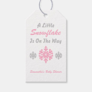 Little Snowflake On The Way Gift Tags