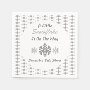 Little Snowflake On The Way Napkin