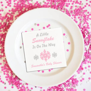 Little Snowflake On The Way Napkin