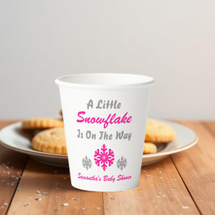 Little Snowflake On The Way Paper Cups