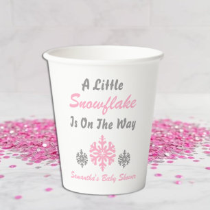 Little Snowflake On The Way Paper Cups
