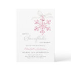 Little Snowflake Pink Girl Baby Shower