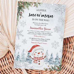 Little Snowman Baby Shower Invitation