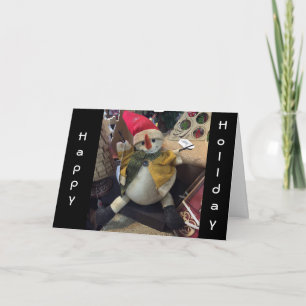 LITTLE SNOWMAN DELIGHTS IN WINTER/HOLIDAY SEASON HOLIDAY CARD