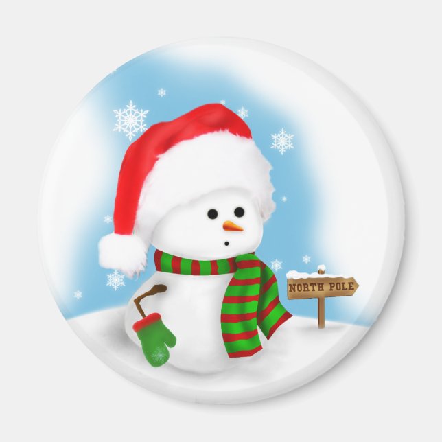 Little Snowman Magnet (Front)