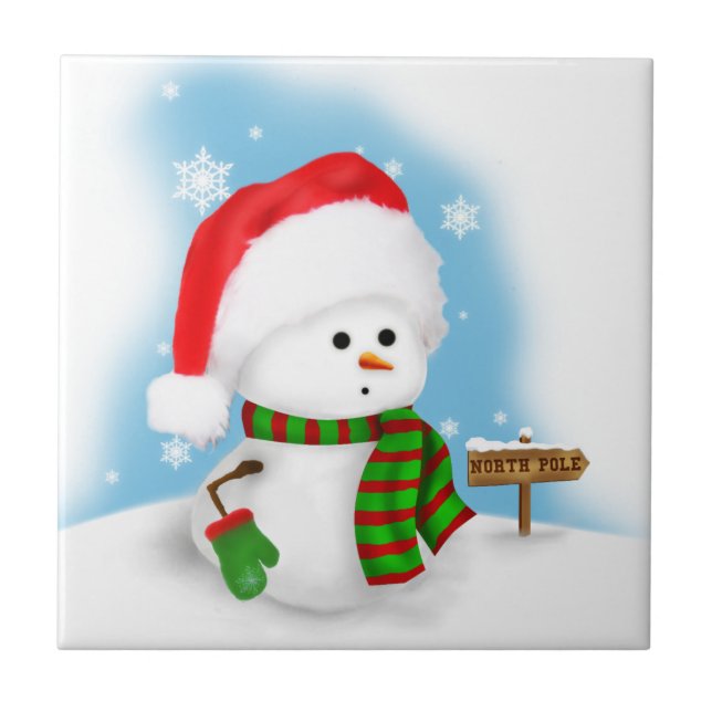 Little Snowman Tile (Front)