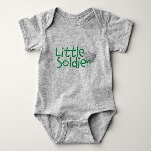 Little Soldier - Military Baby Bodysuit (Front)