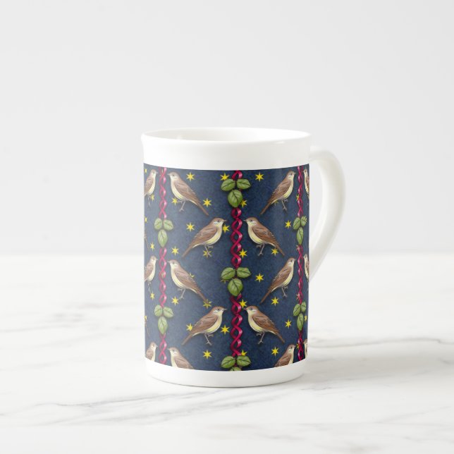 Little Song Birds Bone China Mug (Front Right)