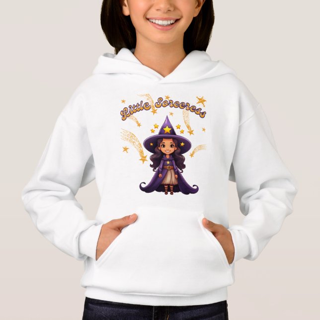 Little Sorceress – Kids’ Halloween Hoodie (Front)