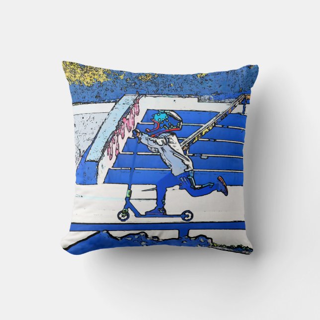 Little Speedster - Scooter Rider    Cushion (Front)